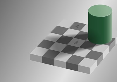 The checkerboard illusion - and using perspective